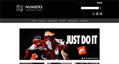 Desktop Screenshot of numbersneakers.com